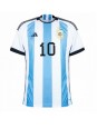 Billige Argentina Lionel Messi #10 Hjemmedrakt VM 2022 Kortermet